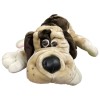 Peluche Cane Steso Collare Rosso Cm. 35