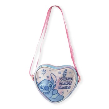 Borsetta tracollina a cuore glitterata Cm. 15x14 - Stitch 2