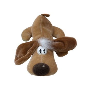 Peluche cane steso con sabbia Cm. 12