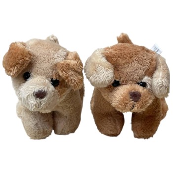 Peluche soft cagnolino ciniglia Cm. 12 - Colori assortiti