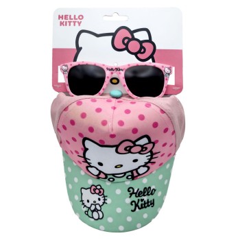 Set cappello con visiera e occhiali da sole - Hello Kitty