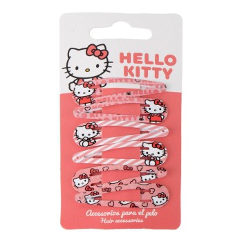 Blister 6 mollette clic clac - Hello Kitty