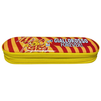Portapenne in latta doppia zip "Giallorosso Forever" 2