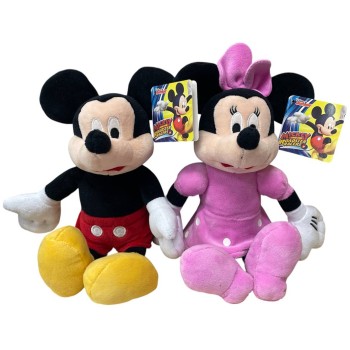 Peluche soft Topolino / Minnie Cm. 25 - Soggetti assortiti