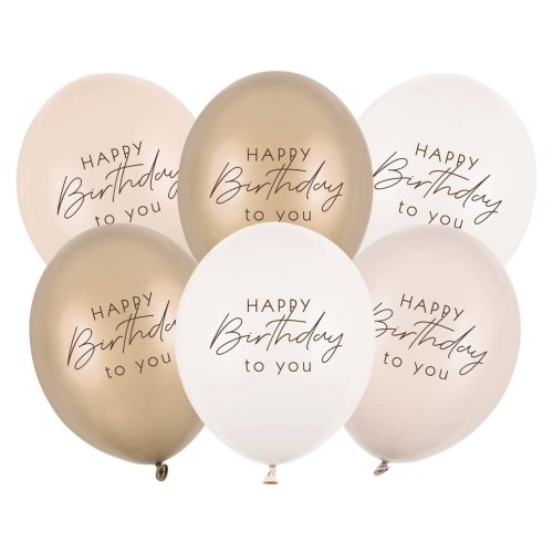 Palloncini in lattice Cm. 30 - Happy Birthday -...