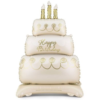 Palloncino mylar Cm. 70x100 - Torta Cake Standing Pastel