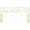 Candela sparklers Cm. 17 - Oro Gold - Numeri da 0 a 9 assortiti