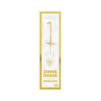 Candela sparklers Cm. 17 - Oro Gold - Numeri da 0 a 9... 2