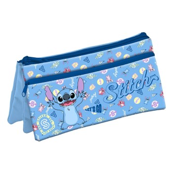 Astuccio bustina 3 scomparti Cm. 21x10 - Stitch Boy