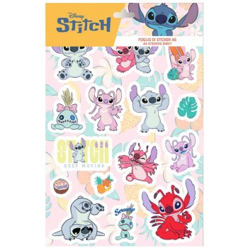 Stickers in foglio formato A5 in busta - Stitch