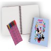 Set regalo con agenda spiralata e penne in gel - Minnie