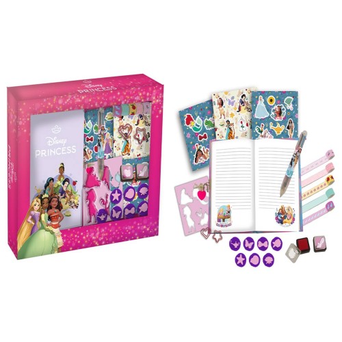 Set Agenda con timbrini, penna 6 colori -...