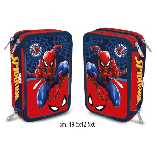 Astuccio completo 3 zip deluxe - Spiderman