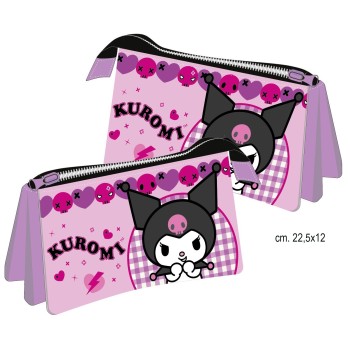Astuccio bustina 3 scomparti - Kuromi