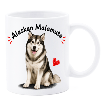 Tazza mug ceramica in scatola "Cat&Dog" - Alaskan Malamute