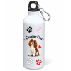 Borraccia alluminio 500 ML con moschettone "Cat&Dog" - Cavalier King