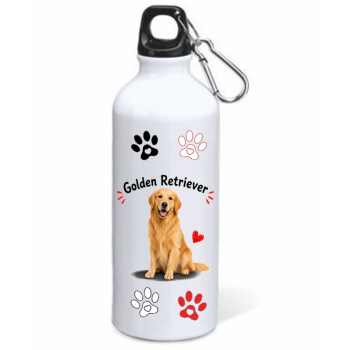 Borraccia alluminio 500 ML con moschettone "Cat&Dog" -...