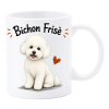 Tazza mug ceramica in scatola "Cat&Dog" - Bichon Frise'