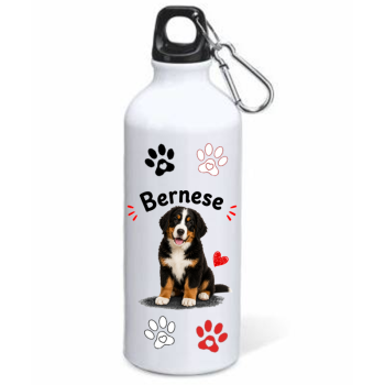 Borraccia alluminio 500 ML con moschettone "Cat&Dog" -...