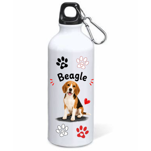 Borraccia alluminio 500 ML con moschettone...