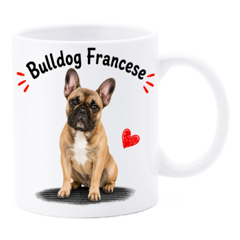 Tazza mug ceramica in scatola "Cat&Dog" - Bulldog Francesce