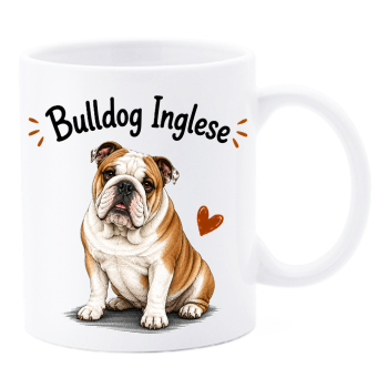 Tazza mug ceramica in scatola "Cat&Dog" - Bulldog Inglese