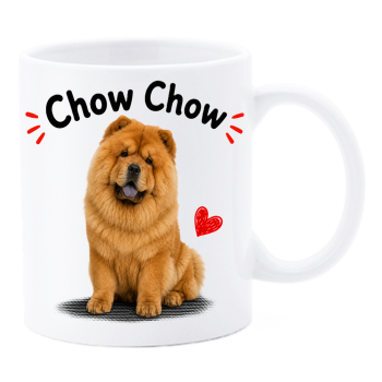 Tazza mug ceramica in scatola "Cat&Dog" - Chow Chow