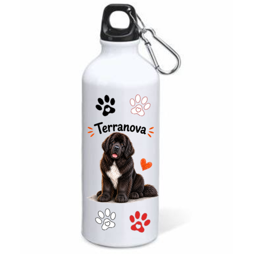 Borraccia alluminio 500 ML con moschettone...