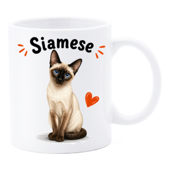 Tazza mug ceramica in scatola "Cat&Dog" - Siamese