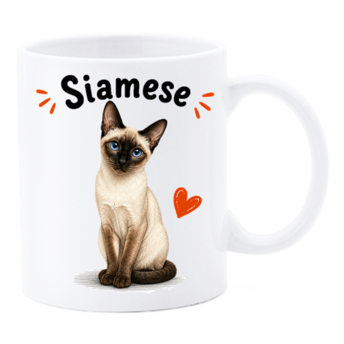 Tazza mug ceramica in scatola "Cat&Dog" - Siamese