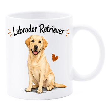 Tazza mug ceramica in scatola "Cat&Dog" - Labrador Retriever