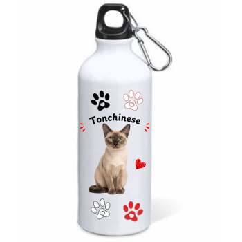 Borraccia alluminio 500 ML con moschettone "Cat&Dog" -...
