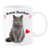 Tazza mug ceramica in scatola "Cat&Dog" - British Shorthair