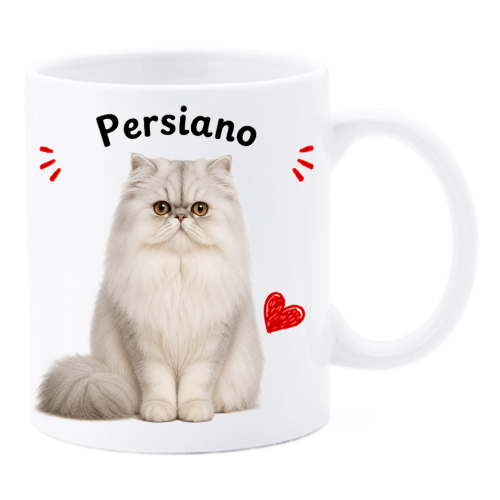 Tazza mug ceramica in scatola "Cat&Dog" - Persiano