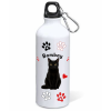 Borraccia alluminio 500 ML con moschettone "Cat&Dog" - Bombay