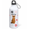 Borraccia alluminio 500 ML con moschettone "Cat&Dog" - Abissino
