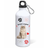 Borraccia alluminio 500 ML con moschettone "Cat&Dog" - British Longhair