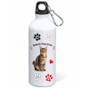 Borraccia alluminio 500 ML con moschettone "Cat&Dog" - Bobtail Americano