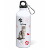 Borraccia alluminio 500 ML con moschettone "Cat&Dog" - Tiffanie