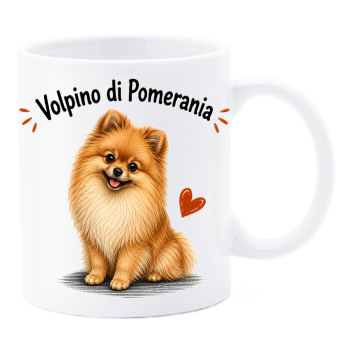 Tazza mug ceramica in scatola "Cat&Dog" - Volpino di...