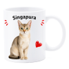 Tazza mug ceramica in scatola "Cat&Dog" - Singapura