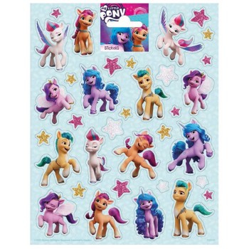 Stickers in foglio Cm. 20x16 - My Little Pony