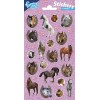 Stickers in foglio Cm. 20x10 - Cavalli