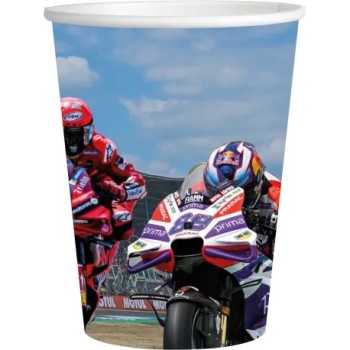 Bicchieri carta 250 ML - Confezione 8 pezzi - Moto GP