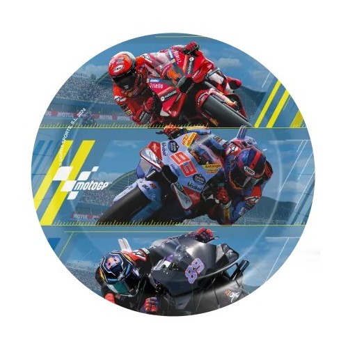 Piatti carta Cm. 18 - Confezione 8 pezzi - Moto GP