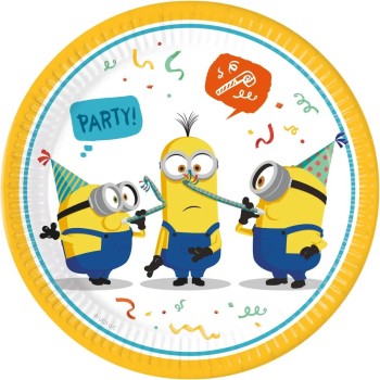 Piatti carta Cm. 23 - Confezione 8 pezzi - Minions