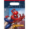 Busta party plastica Cm. 23x16 - Blister 6 pezzi - Spiderman Web
