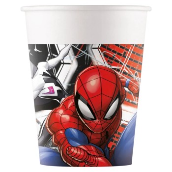 Bicchieri carta 250 ML - Confezione 8 pezzi - Spiderman Web
