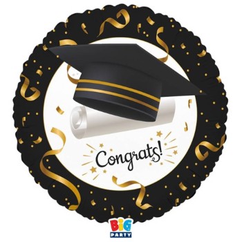 Palloncino mylar 18" Cm. 45 - Congrats Laurea