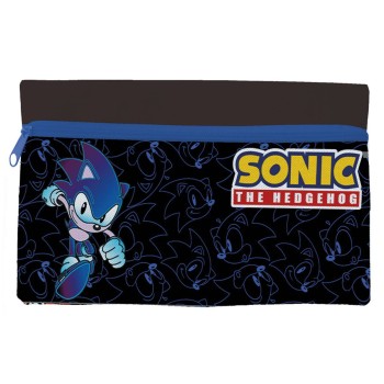 Astuccio bustina piatta con zip Cm. 21x11 - Sonic